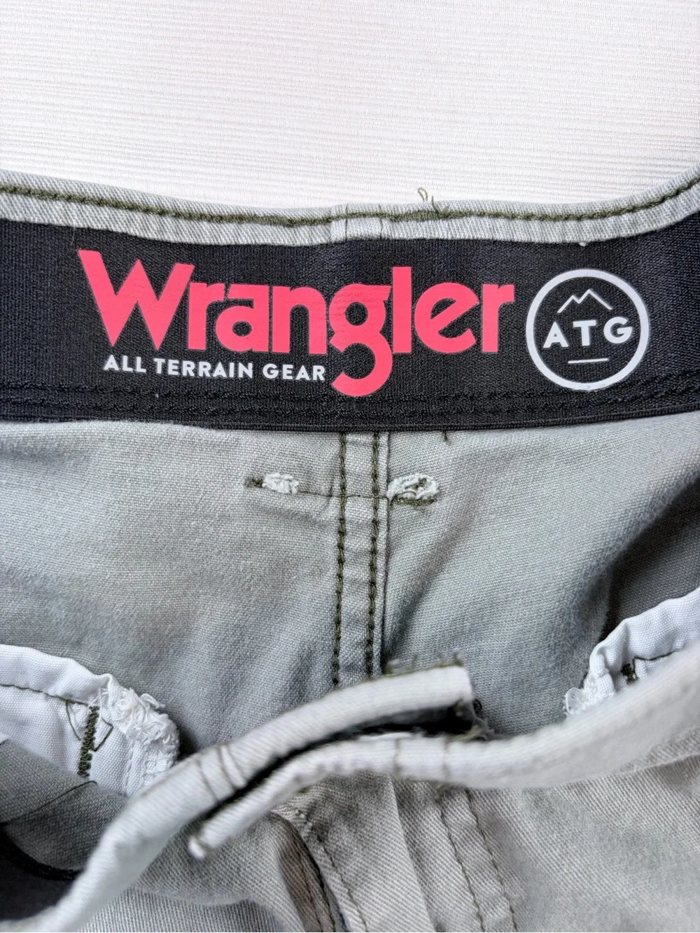 Wrangler Light Gray Cargo Pants with Utility Pockets